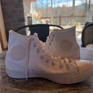 Converse White High-Top Athletic Shoes